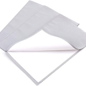 Foraineam 3 Pack Jewelry Polishing Cleaning Cloth for Cleaning Silver Gold and Platinum Jewelry Coins Gemstones Watches and Silverware