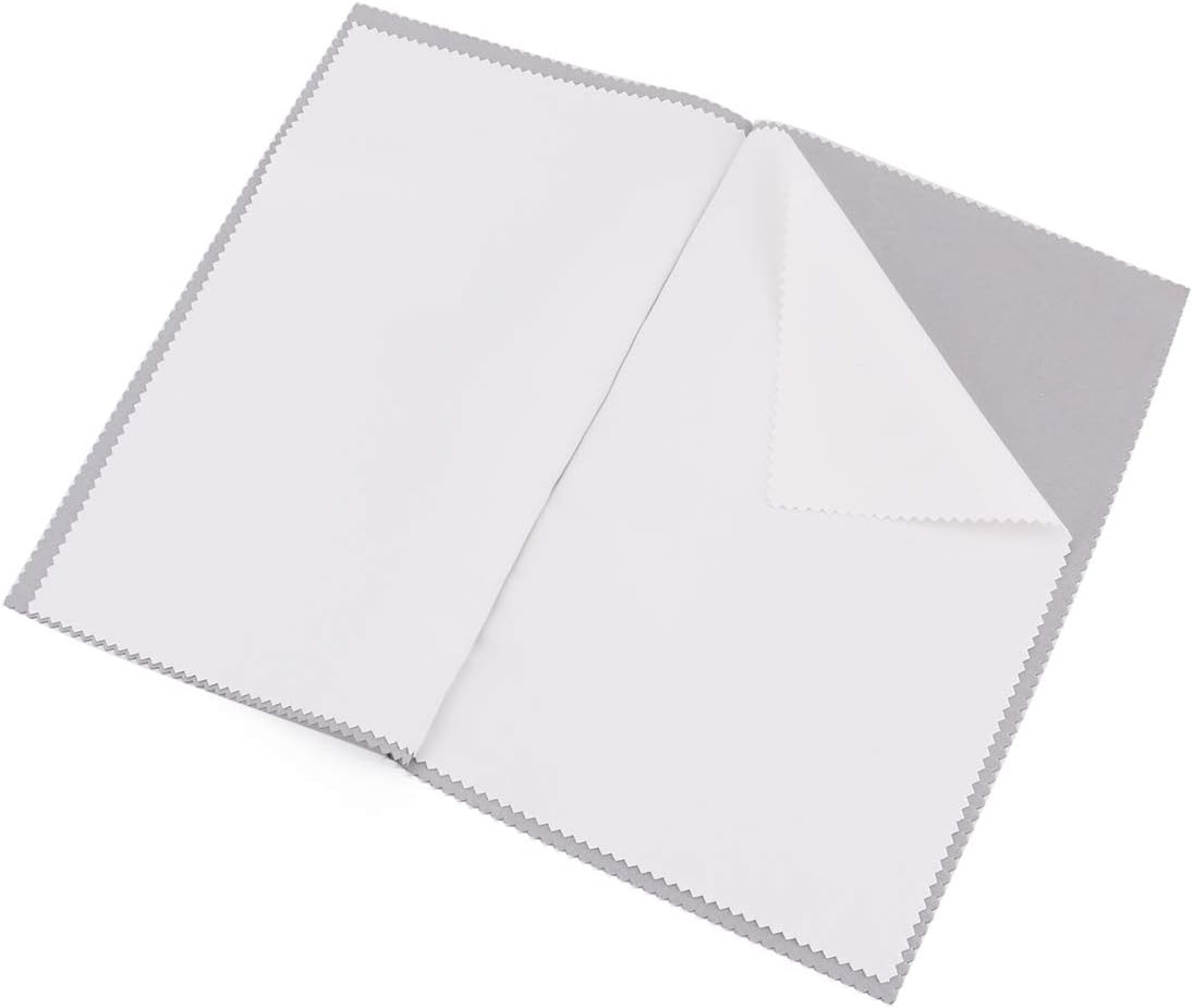 Foraineam 3 Pack Jewelry Polishing Cleaning Cloth for Cleaning Silver Gold and Platinum Jewelry Coins Gemstones Watches and Silverware